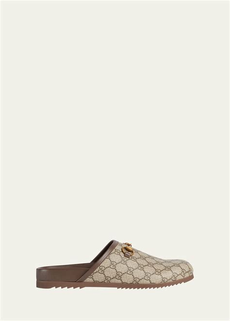 gucci river leather horsebit slippers|Gucci Horsebit slippers men.